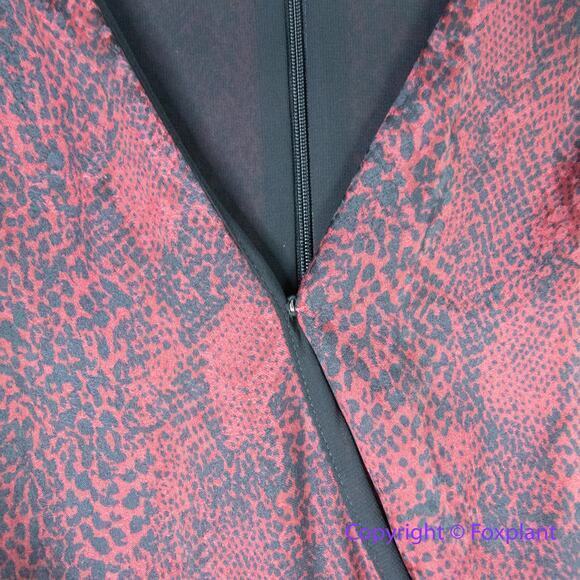 Ann Taylor snake print wrap dress, size 16 - Picture 6 of 16